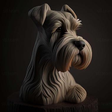 3D модель Цвергшнауцер собака (STL)